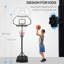 Système de basketball portatif Aosom