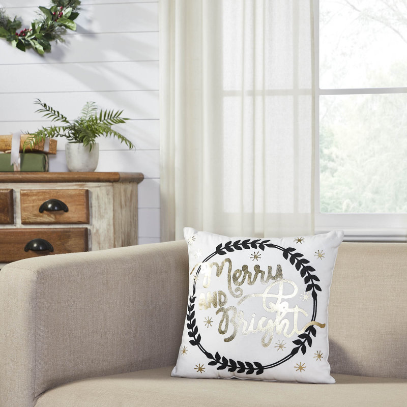 100% Cotton Shell, Polyester Lining, Polyester Pillow Fill Reversible Throw Pillow