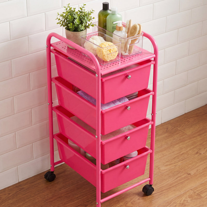 81.28 cm H x 33.02 cm W Utility Cart with Wheels