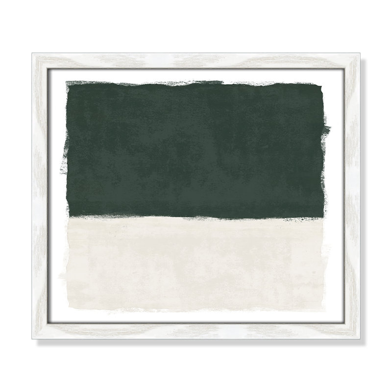 Primal Forest I - Landscape Version Print par Natalie Carpentieri, 15'' W x 13'' H, White Woodgrain, Impression encadrée