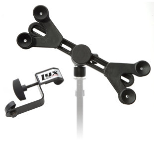 Support pour microphone LyxPro avec pivot réglable à 360 degrés pour tablette, iPad, iPad et Android