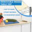 Étagère de cuisine avec table et rangement en bois
