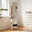 Miroirs d'appoint pleine grandeur Degree avec rangement, bois massif, entrée moderne