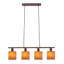 Abbi 4 - Light Natural Brown Pendant