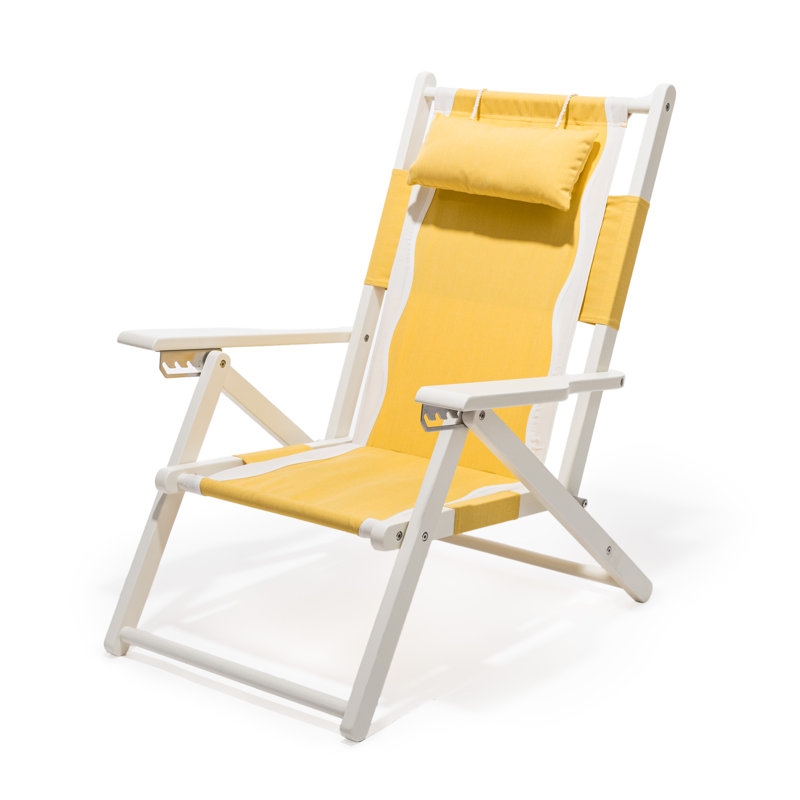  Chaise de plage pliante, Jaune