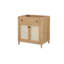 Base de meuble-lavabo en bois massif Cane