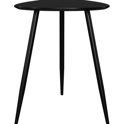 Xander Black 2-Piece Triangular Coffee And End Table Set (Only Including Table)