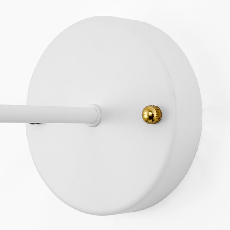 Ensemble de 2 appliques murales Modern, Blanc, Blanc / Blanc