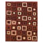Tapisserie naturelle rouge kilim 7 pi 10 po x 10 pi 0 po