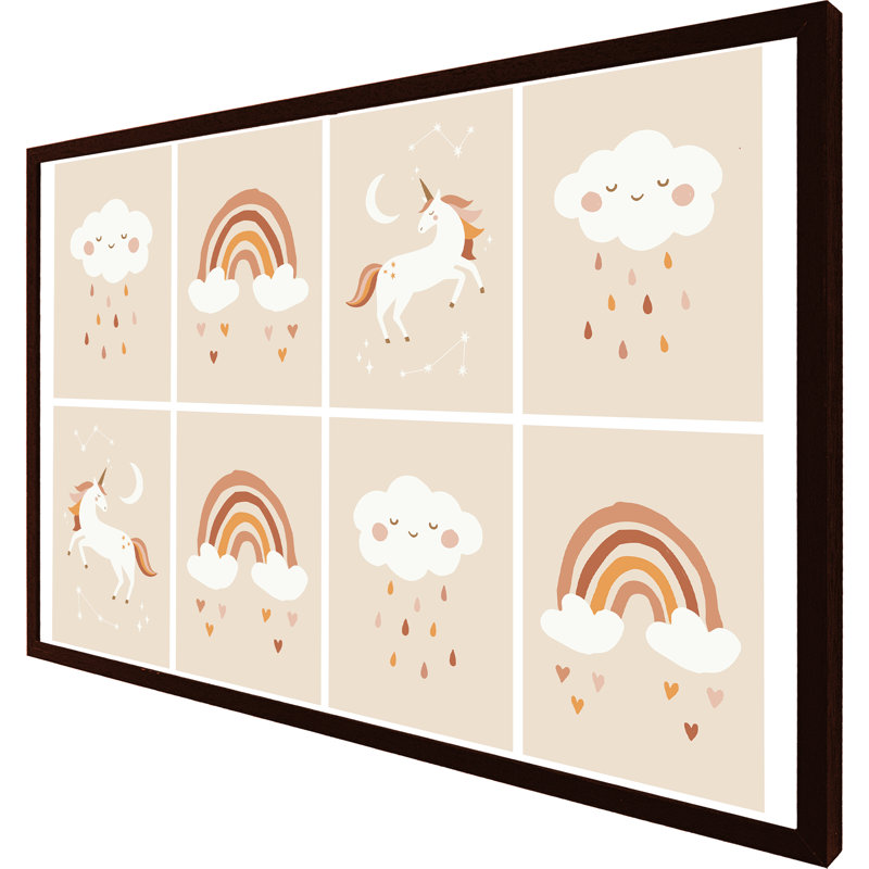 Soumaya Single Picture Frame Wall Art, 31cm H x 46cm W x 4cm D, Brown Framed