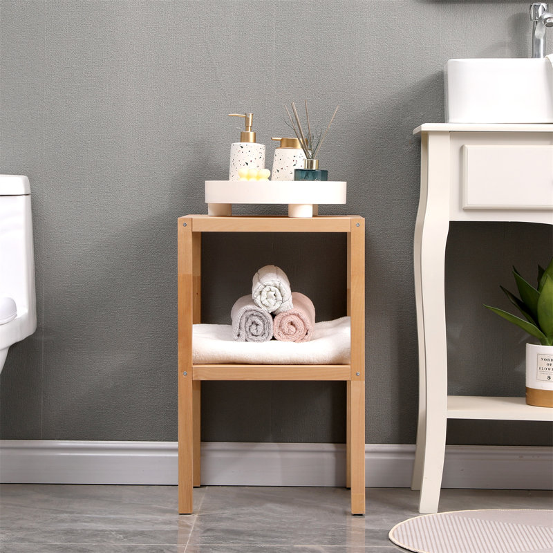 Marlice Solid Wood Bathroom Shelves