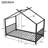 Metal House Platform Bed-1119487397