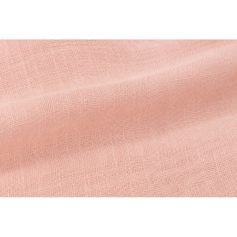 Kazimieras Linen Semi Sheer Curtain Single Panel, Pink, 54" W x 120" L