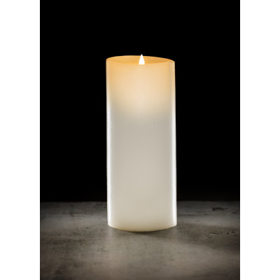Classic Real Wax Body Flickering Flameless Battery Powered LED Pillar Candle