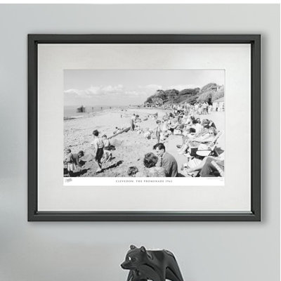 Clevedon, The Promenade 1962 - Single Picture Frame Print