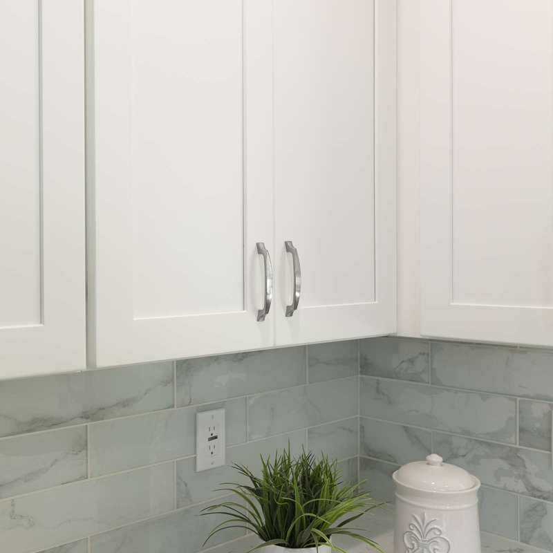 Brooklyn 5" Center to Center Arch Pull, Brushed Nickel