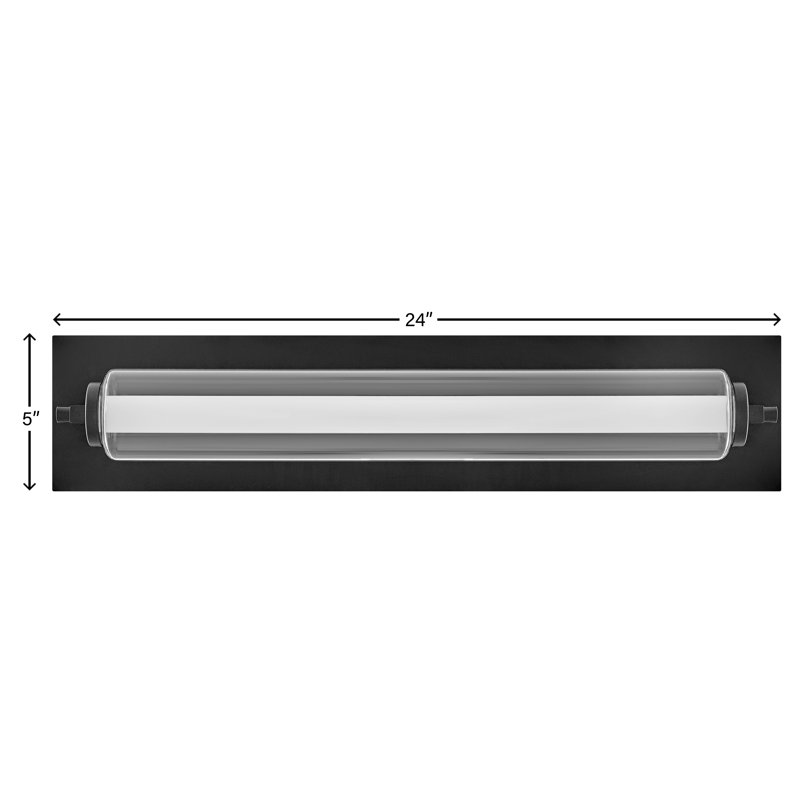 Lucien Dimmable LED Bath Bar, Black