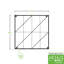 Panneaux de treillis mur Quilt Block-Diagonals (4 panneaux)