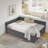 Full Size Upholstered Tufted Bed Frame With Two Drawers, Sofa Bed Frame With Comfortable Backrest And Armrests, Velvet-954659814