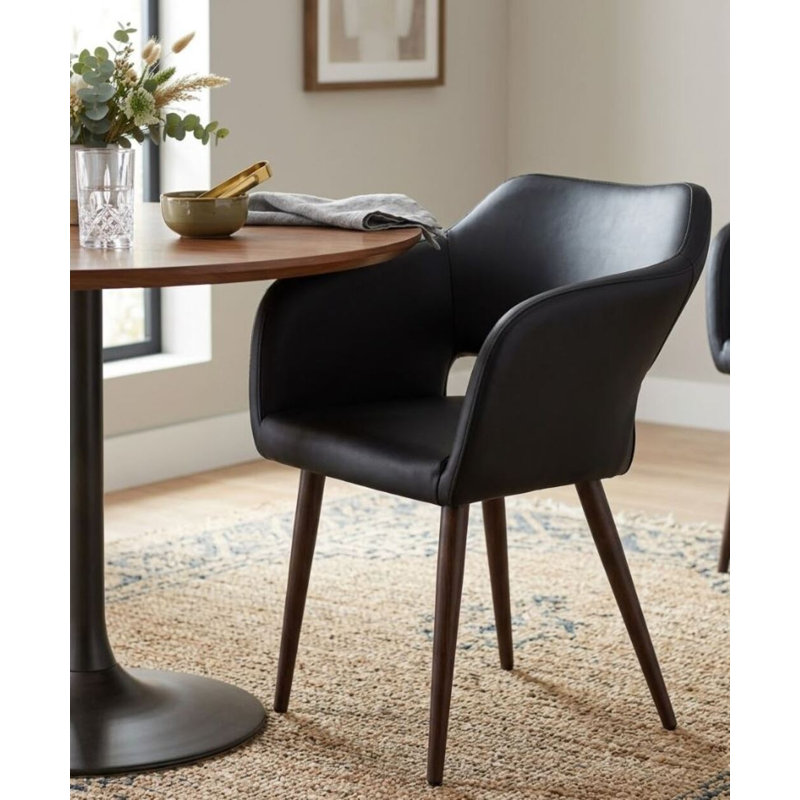 Chaise Golightly Confern, Noir, Noyer