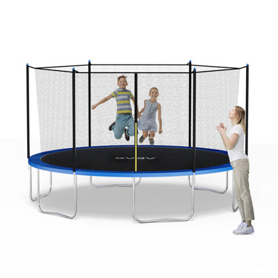 Ensemble de trampoline pour cour / extérieur rond de 14 pi GVDV avec système de sécurité