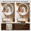 Miroir de salle de bain rond ultra lumineux et rétro-éclairé à DEL certifié UL avec garantie de 3 ans, à intensité variable, antibuée, à 3 réglages de couleur, verre trempé-910642145