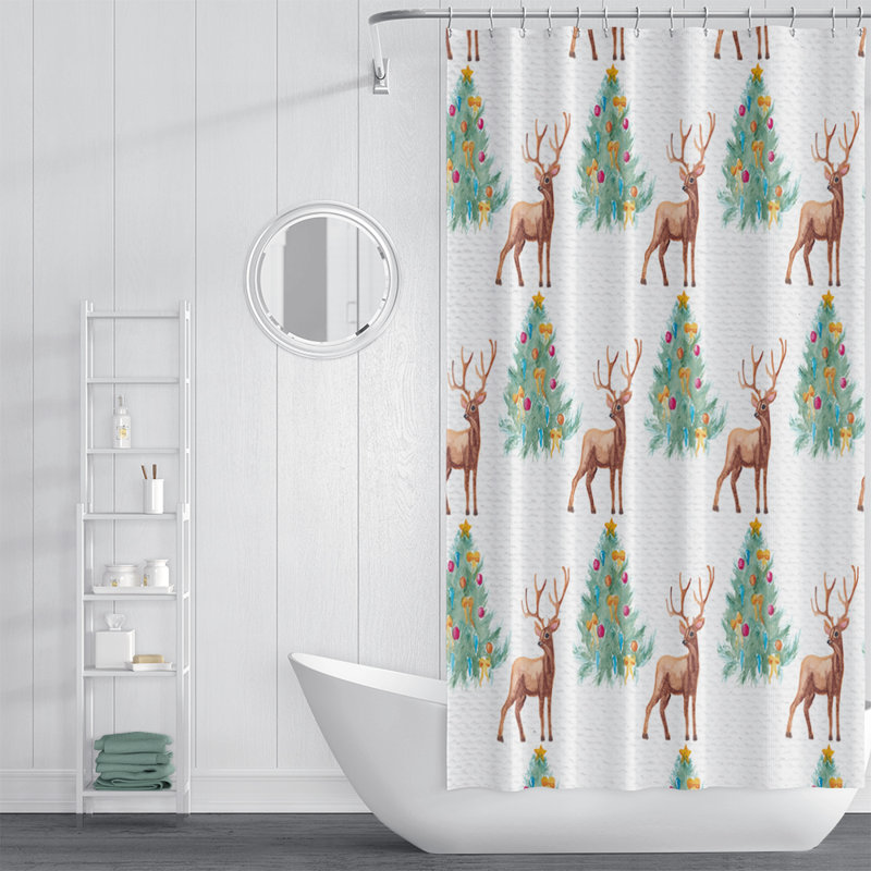 Anji Shower Curtain, 83" H x 70" W