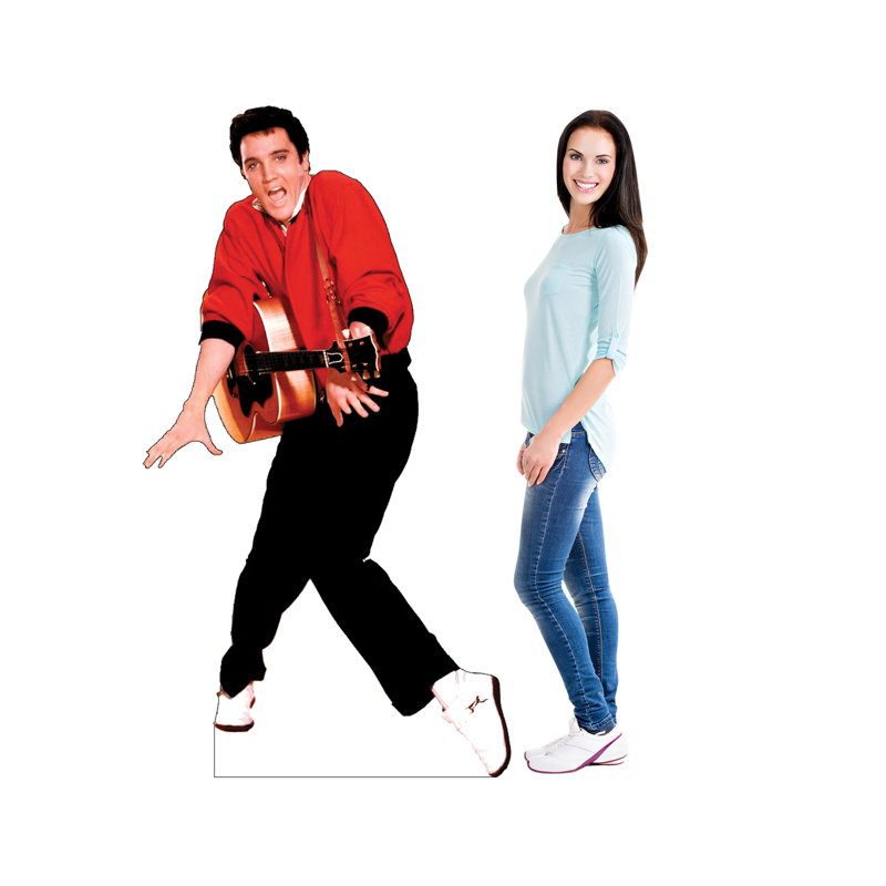 Life-Size Elvis Presley Red Jacket Cardboard Stand-Up