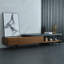 Walnut Wood TV Stand & Coffee Table Set