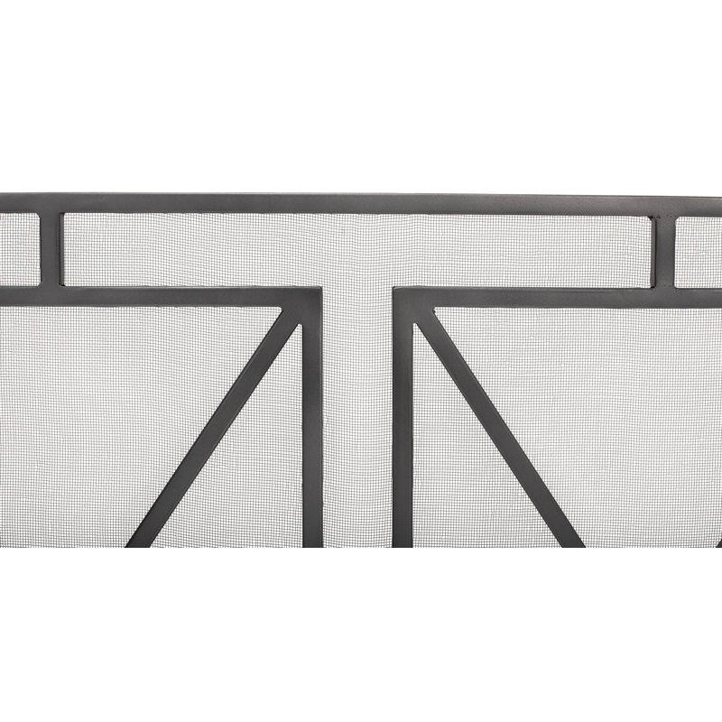 Single Panel Iron Fireplace Screen