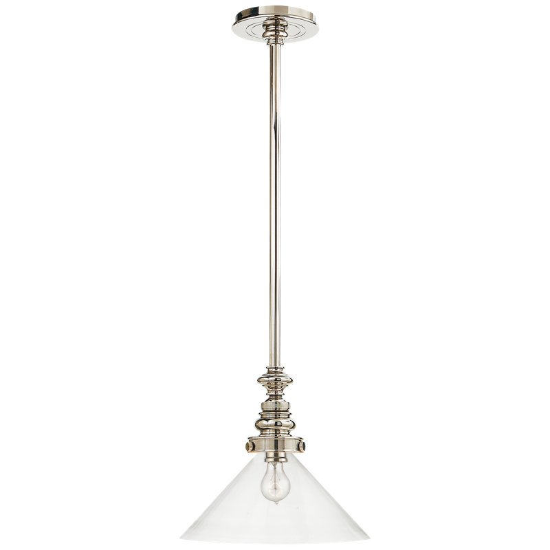 Chapman & Myers Boston Pendant, Antique Nickel, Clear