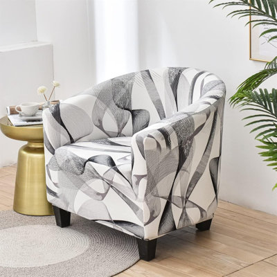 Housse de chaise de baignoire extensible MIFXIN Housse de fauteuil de baignoire extensible 1 pièce Housse de fauteuil souple Spandex Housse de protection amovible pour fauteuil de canapé pour salon