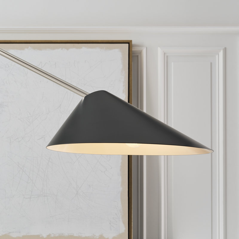Lorna Arched Floor Lamp, Black