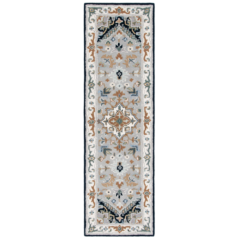 Delara Hand Tufted Wool Oriental Rug, Runner 2'3" x 12'