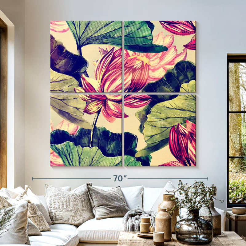 Harnek Waterlily Flower, 57" H x 57" W