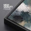 Abstrait art bleu sarcelle dynamique, photos de salon contemporain, impression sur toile encadrée-126097121-126097118