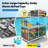 Pool Float Storage Bin 271 Gallon - 2-in-1 XX-Large Outdoor Pool Toy Storage Holder