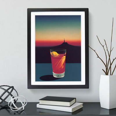 Cocktail At Night - Single Picture Frame Print