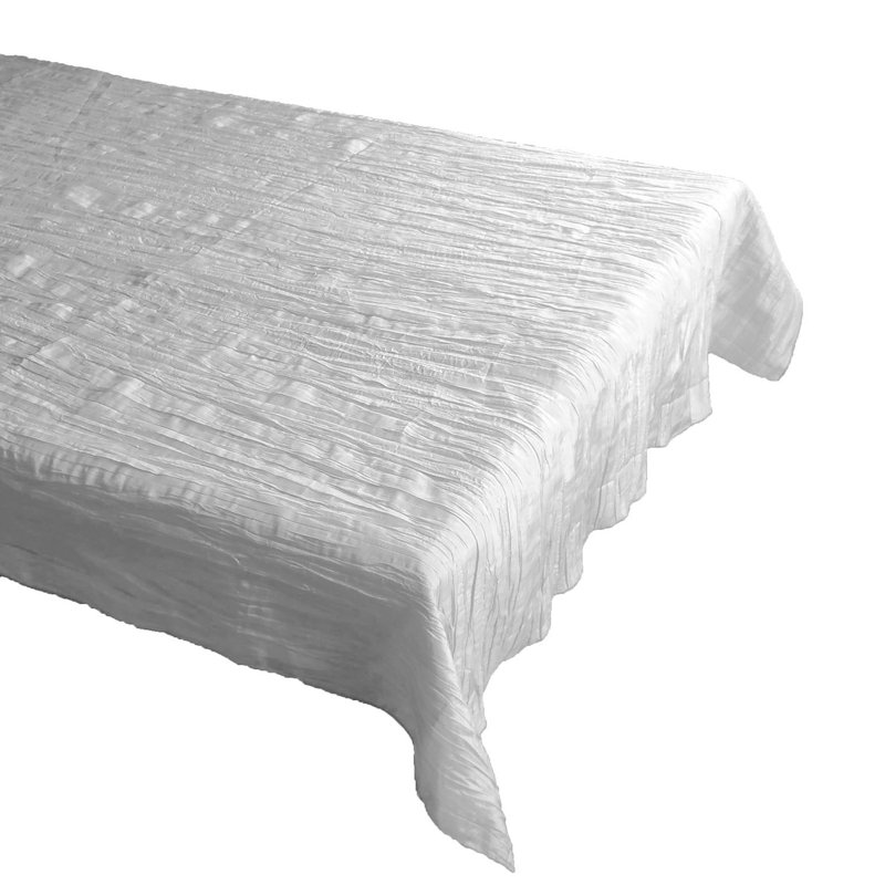 Nappe Froissé, 48 po x 48 po, Blanc