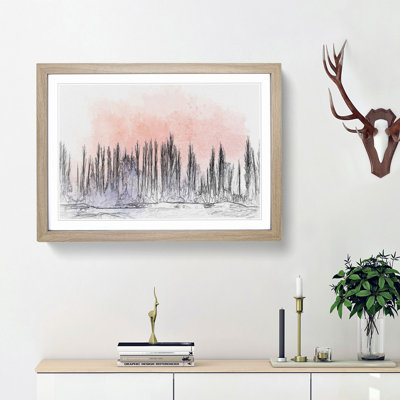A Winter Forest in Abstract - Framed Print