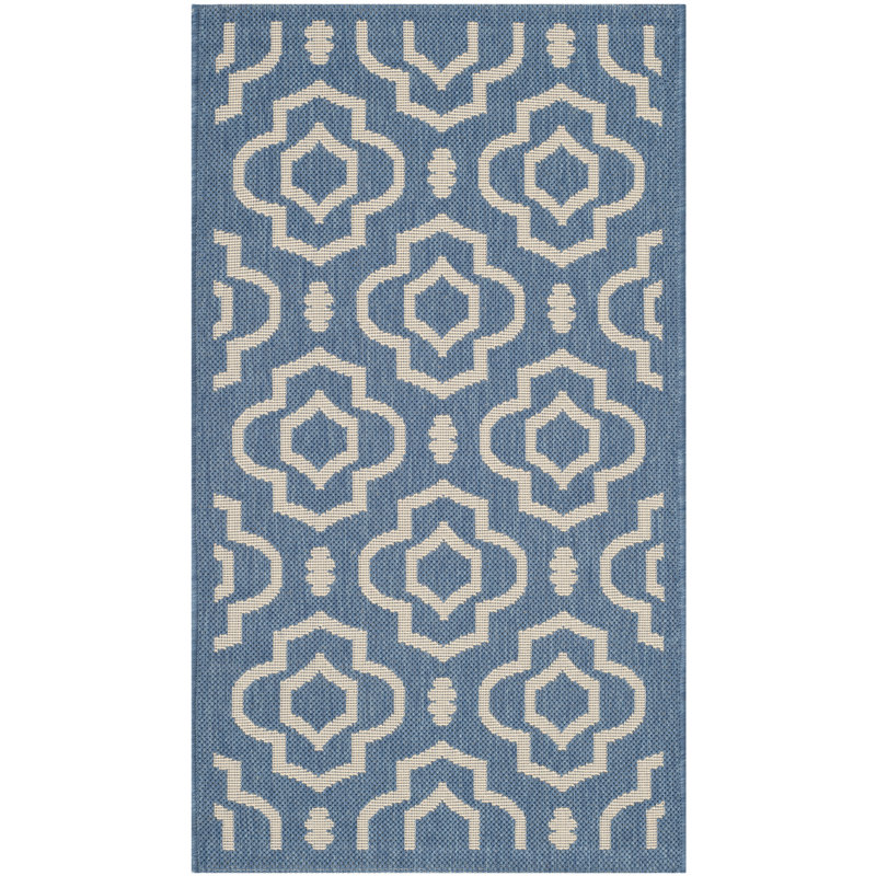 Herefordshire Performance Geometric Indoor/Outdoor Area Rug, Rectangle 2'7" x 5'