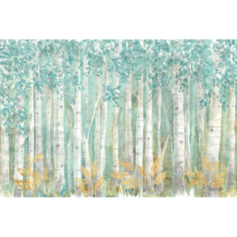 Natures Leaves I by Beth Grove - Wrapped Canvas Painting, 20cm H x 30cm W 