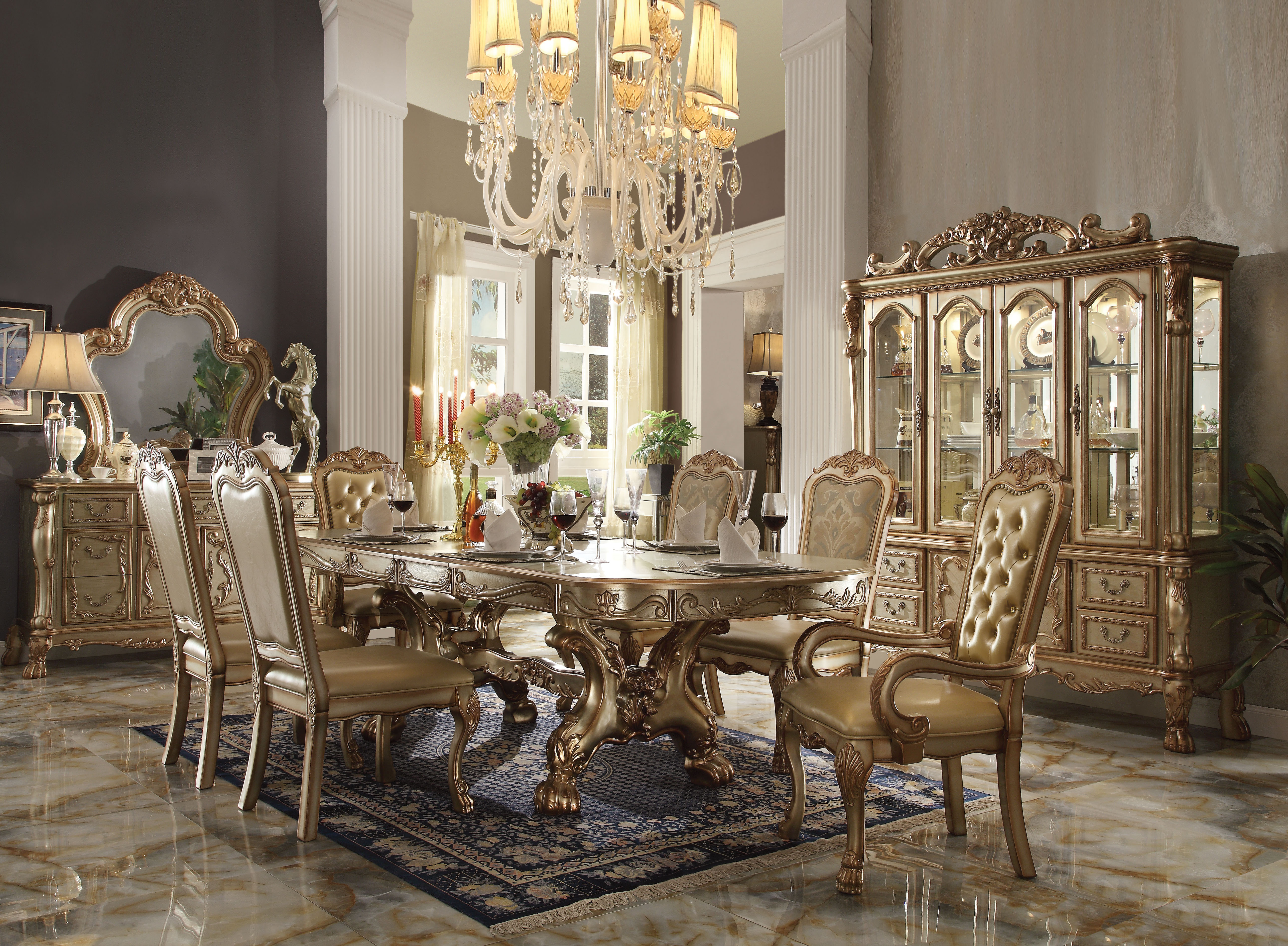 King and queen dining room online chairs