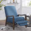 Push Back Recliner With Wooden Arms