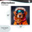 Plaque murale «Ski Dog with Goggles» par Sean Parnell