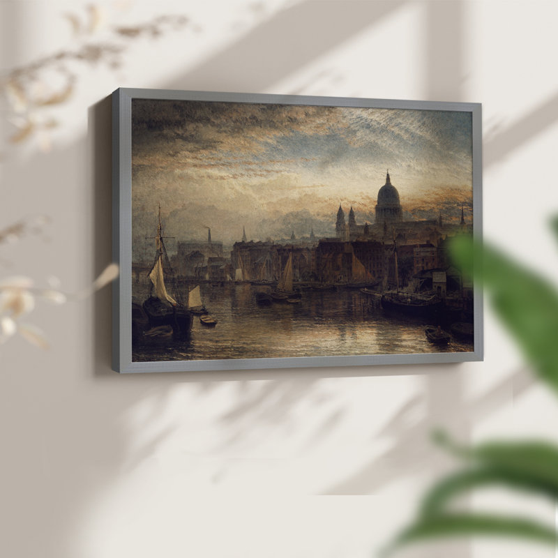 Paysages rétro-XXVII - reproduction encadrée, H 16 po x l 20 po