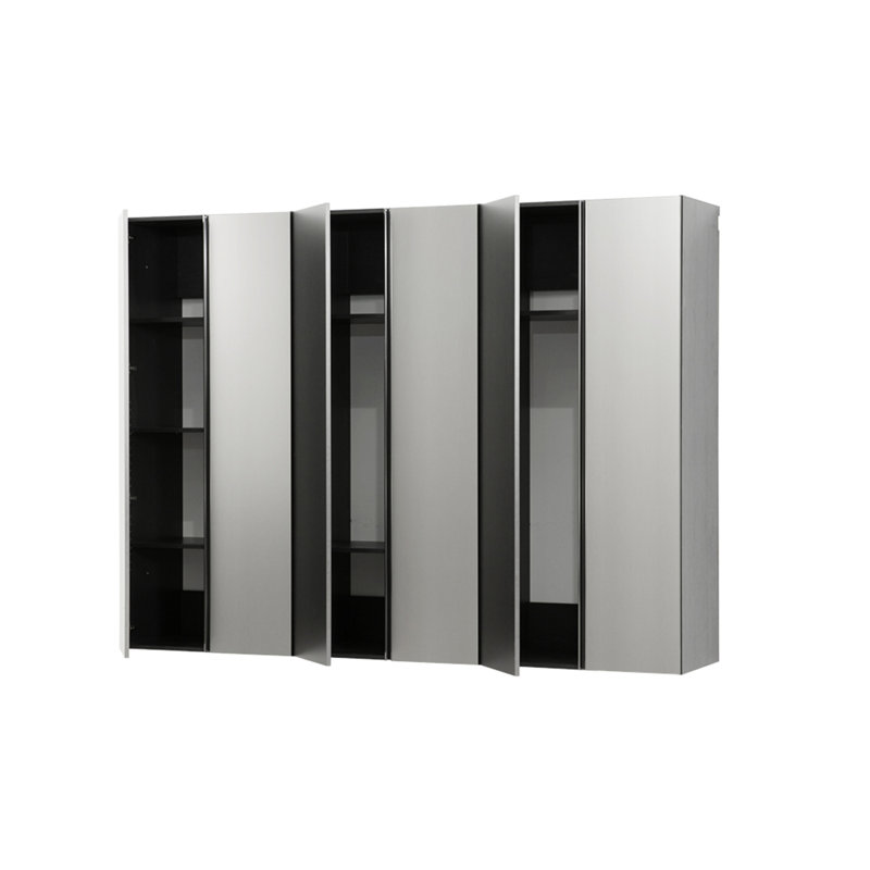96" X 72" 20" Metallic Grey Garage Cabinet . Soft Closing Doors & Drawers For Reduced Noise. Wall Mounted To Maximize Space. Extra Deep Storage Larger Items. Water Heat Furniture. Stain Scratch