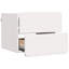 Bedside Table Wax 39 X 34 X 33 Cm Solid Pinewood-215108229