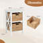 36cm W Metal Bedside Table