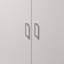 Armoire de rangement blanche moderne à double porte (armoire)